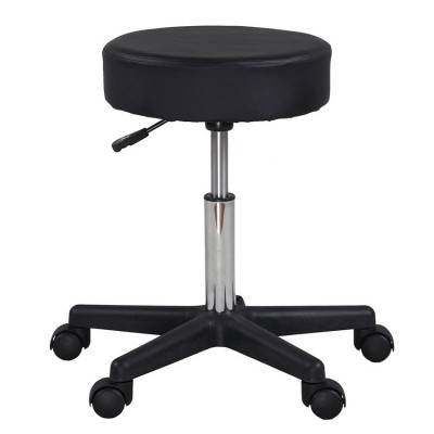 PVC Leather Salon Beauty Furniture Round Massage Stool Adjustable Bar Swivel Chair